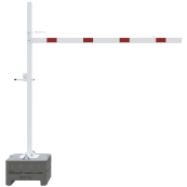 Mobile height limiter | cross tube length: 3000 mm | triangular lock | to be fixed by plugs